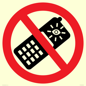 P910 Prohibition: No camera phones